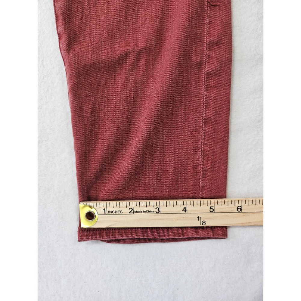 AG Adriano Goldschmied The Stilt Cigarette Leg Jeans 27R Terracotta Made in USA - Picture 14 of 16